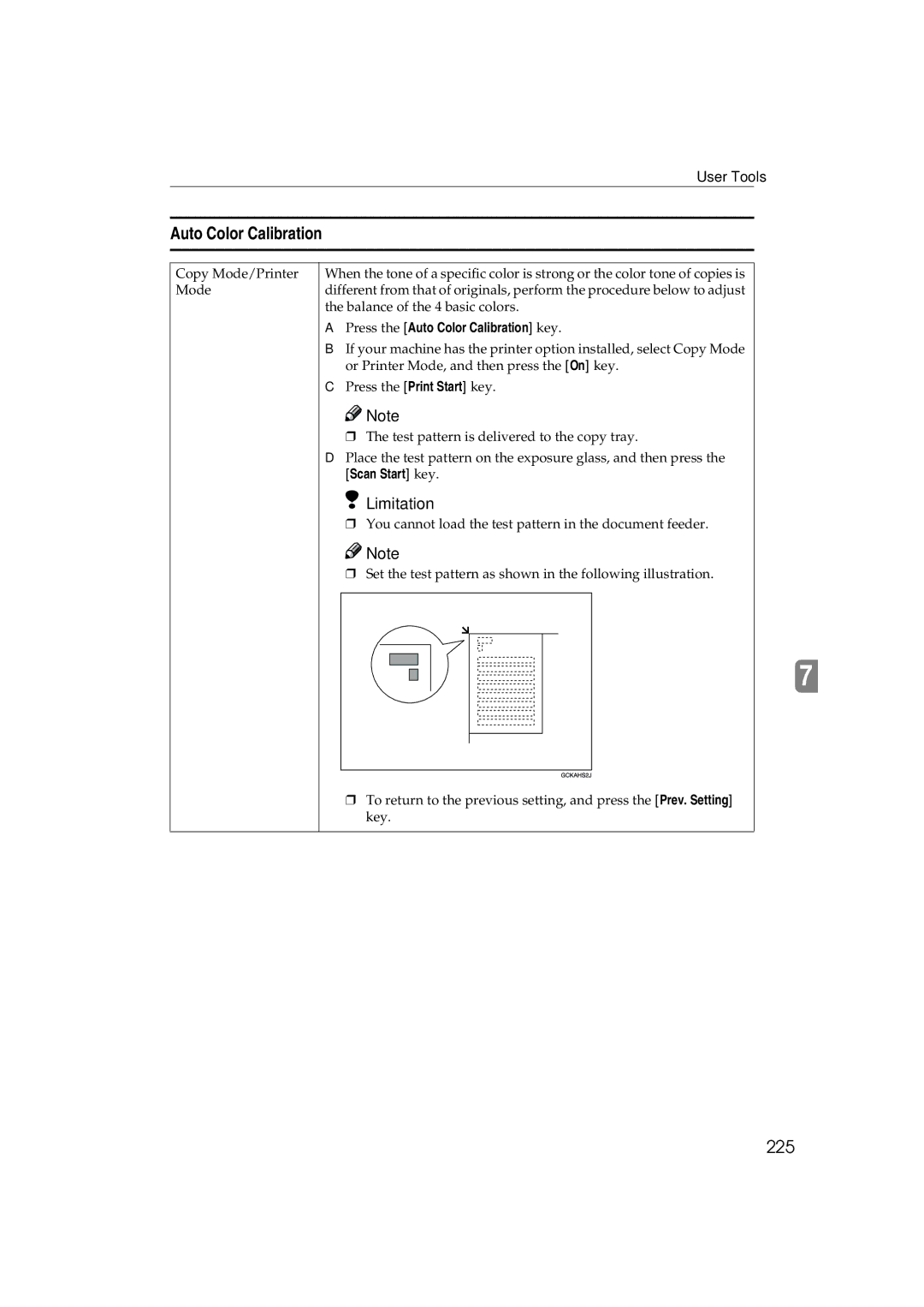 Ricoh 6513 manual Auto Color Calibration, 225 