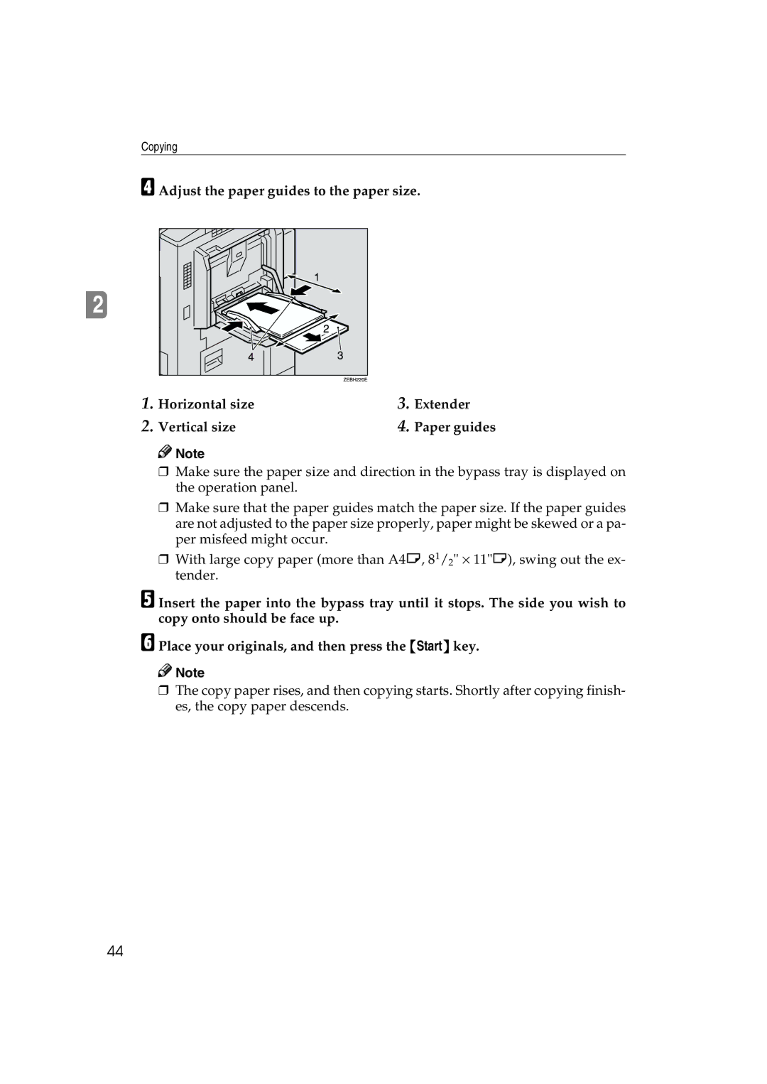 Ricoh 6513 manual Copying 