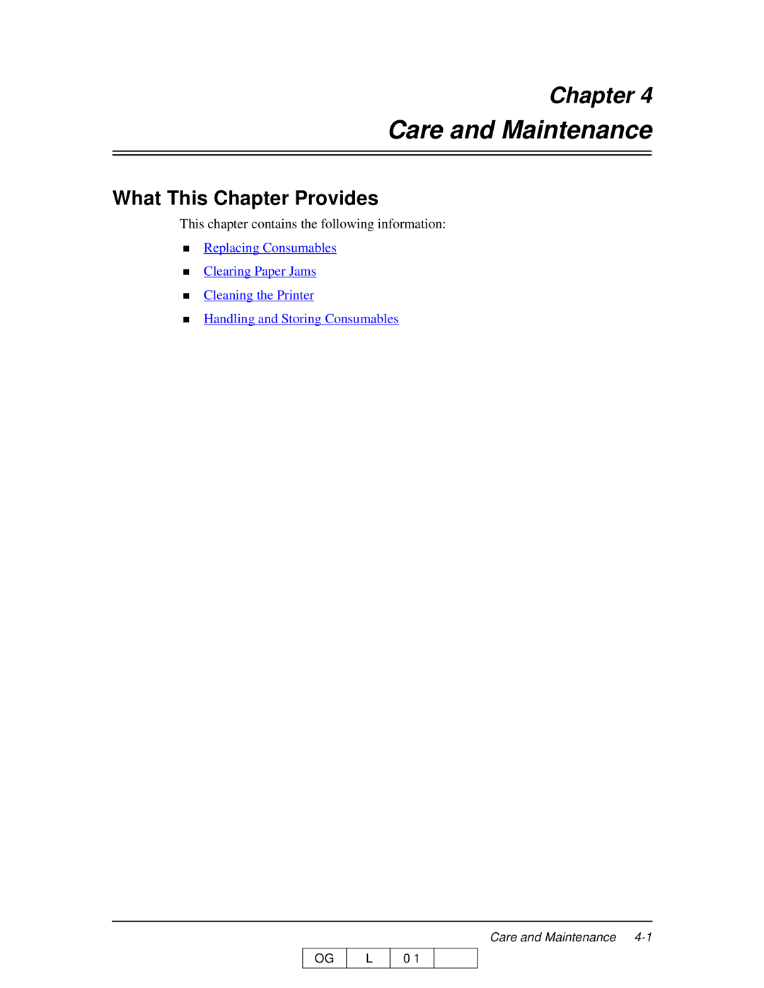 Ricoh 70 manual Care and Maintenance, What This Chapter Provides 