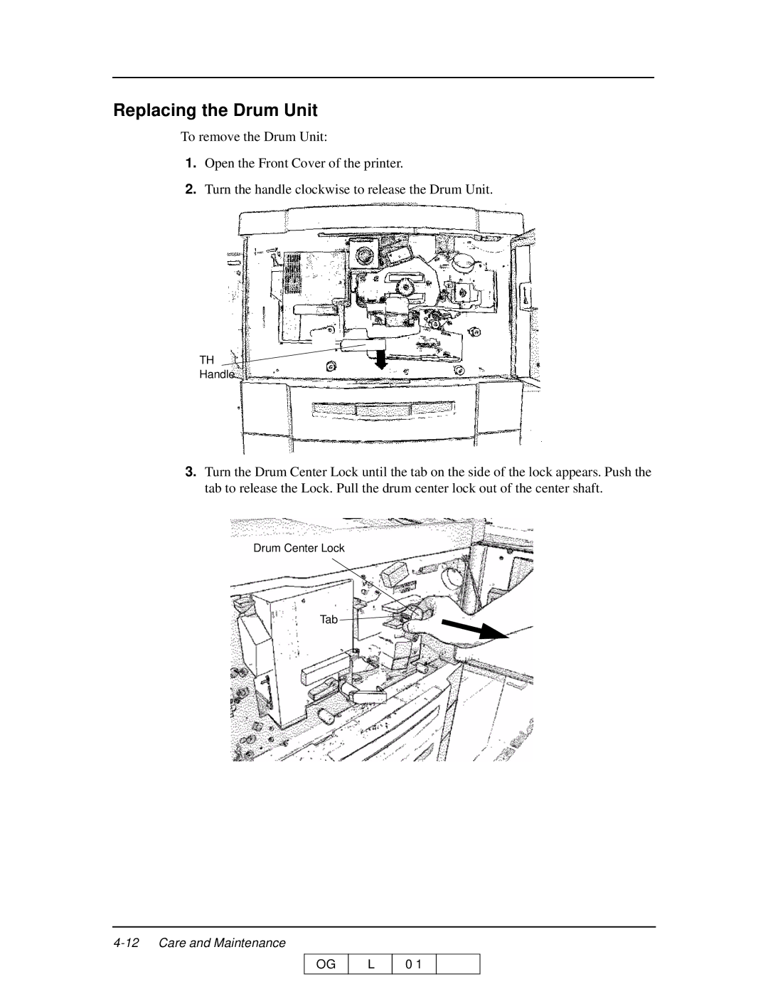 Ricoh 70 manual Replacing the Drum Unit 