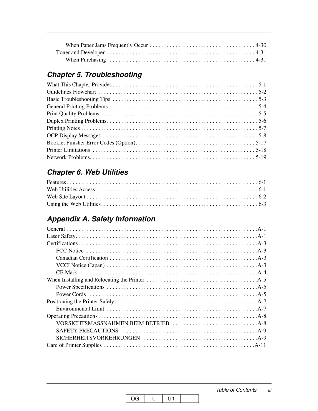 Ricoh 70 manual Web Utilities 