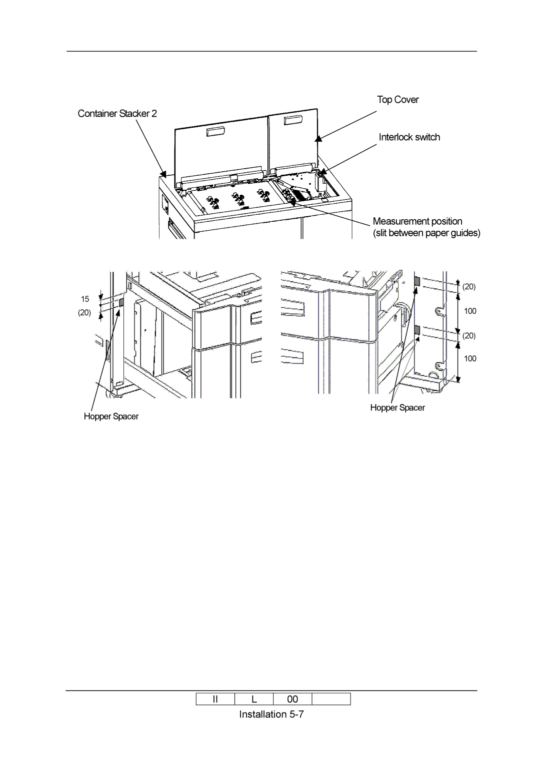 Ricoh 70E installation manual Top Cover Interlock switch 