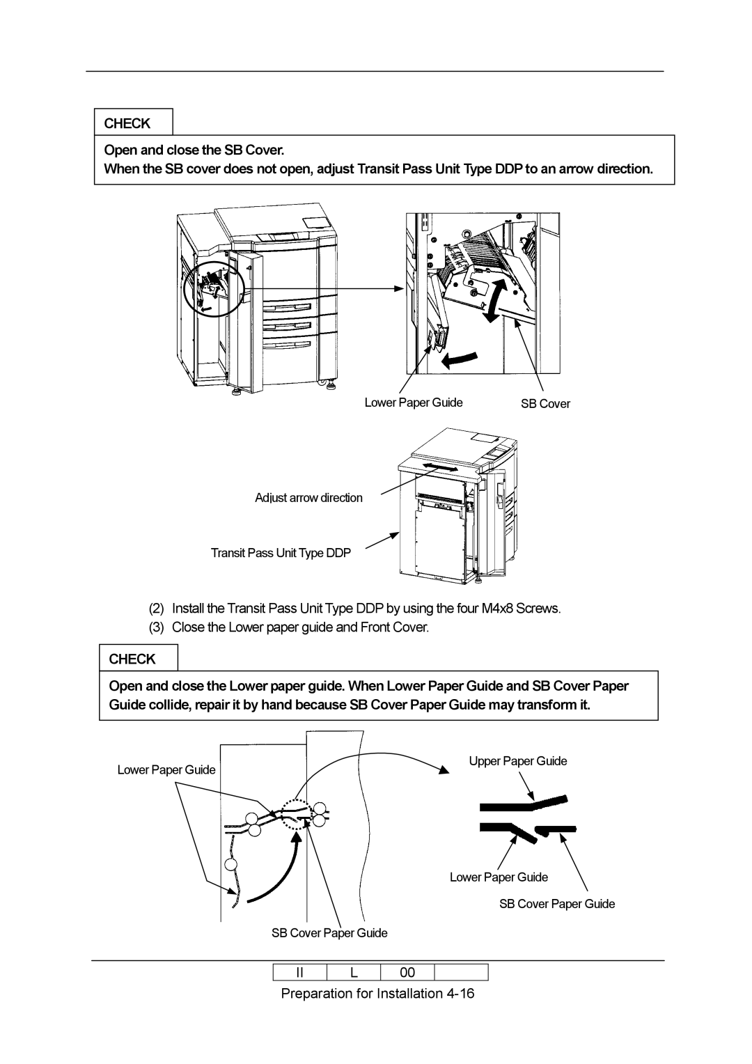 Ricoh 70E installation manual Check 