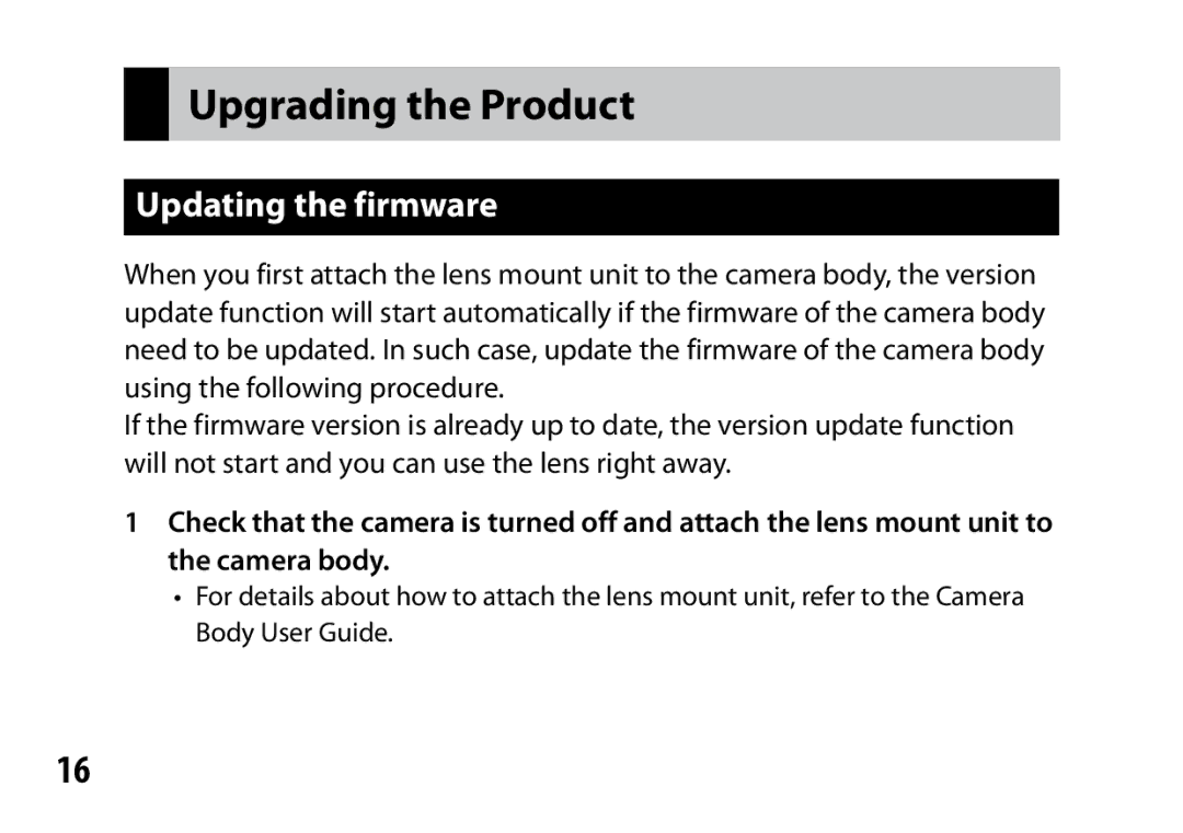 Ricoh A12 instruction manual Upgrading the Product, Updating the firmware 