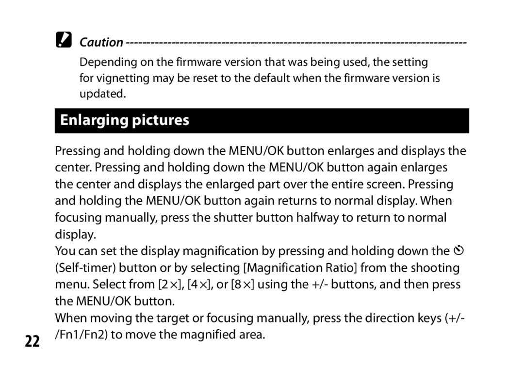 Ricoh A16 instruction manual Enlarging pictures 