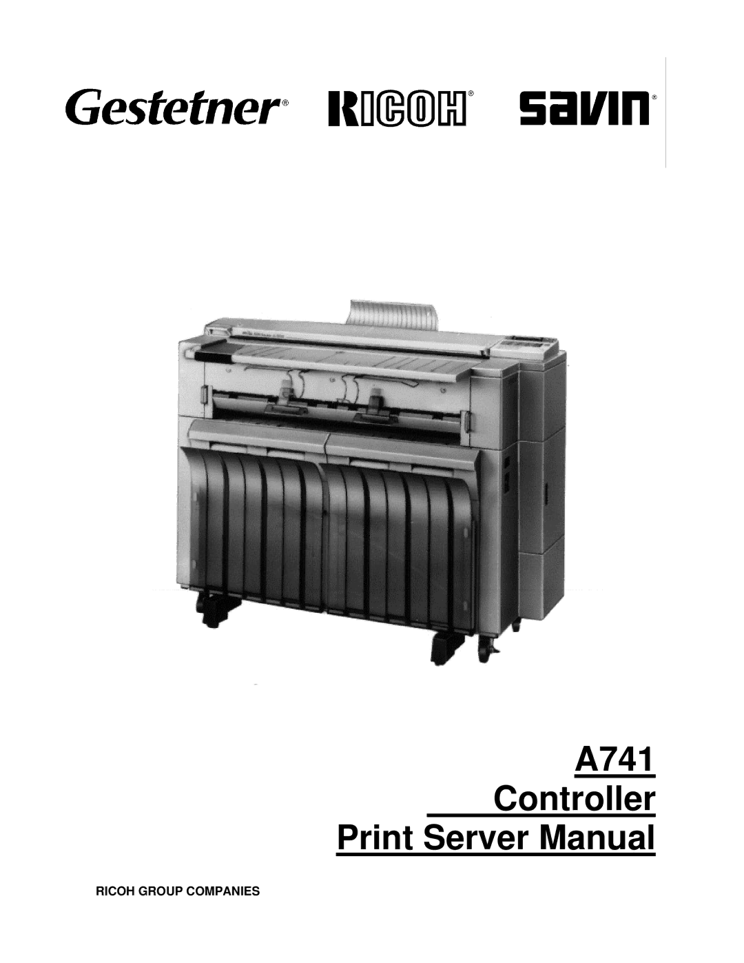 Ricoh manual A741 Controller Print Server Manual 