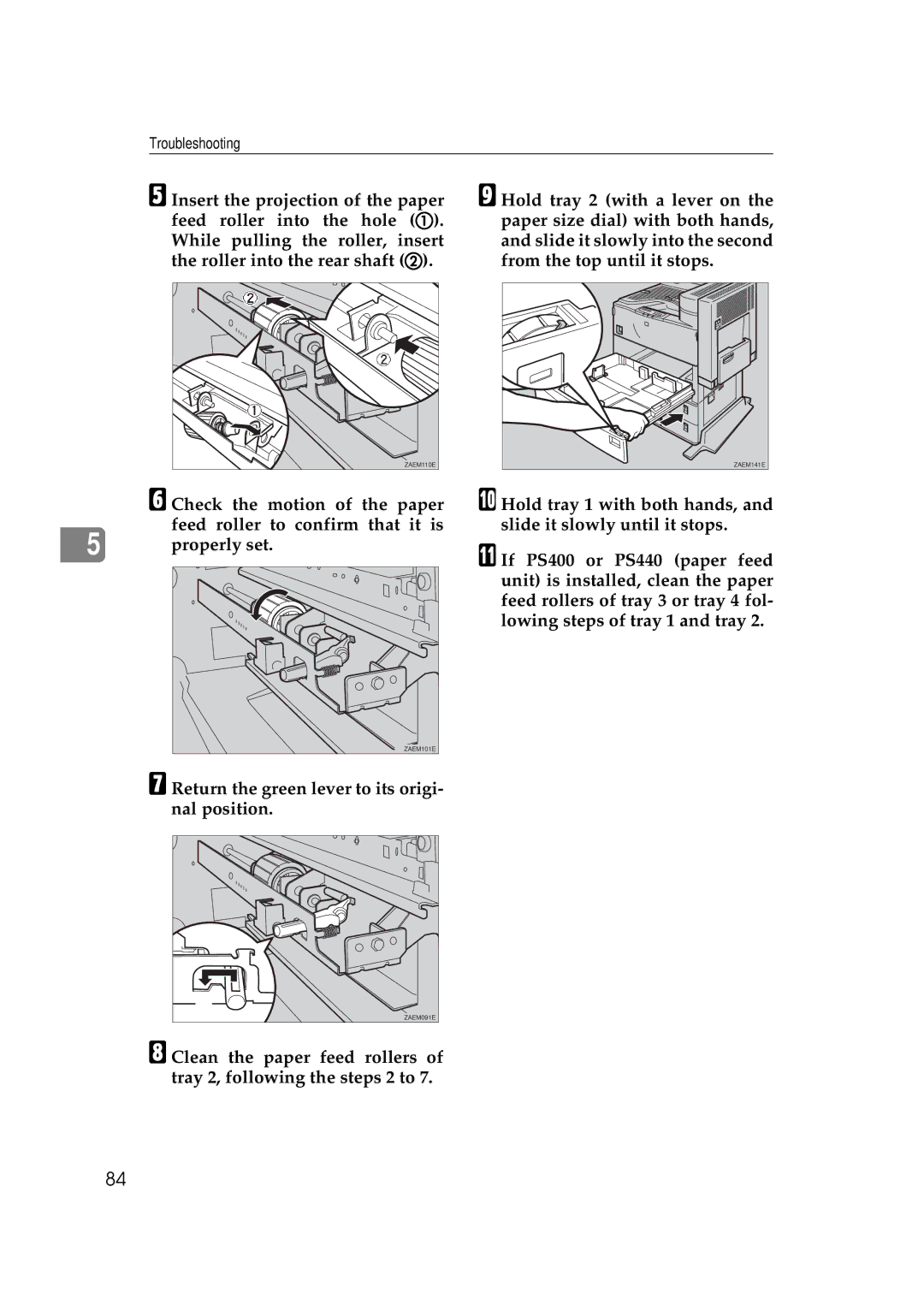 Ricoh Aficio AP2700 operating instructions ZAEM110E 