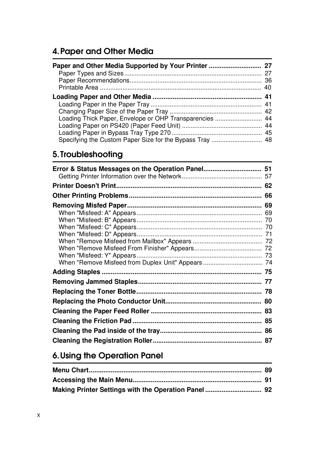 Ricoh Aficio AP2700 operating instructions Paper and Other Media Supported by Your Printer, Loading Paper and Other Media 