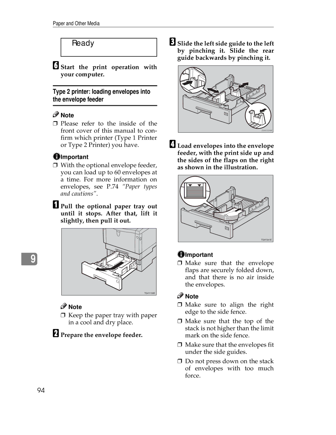 Ricoh AP1400/AP2000 manual Start the print operation with your computer 