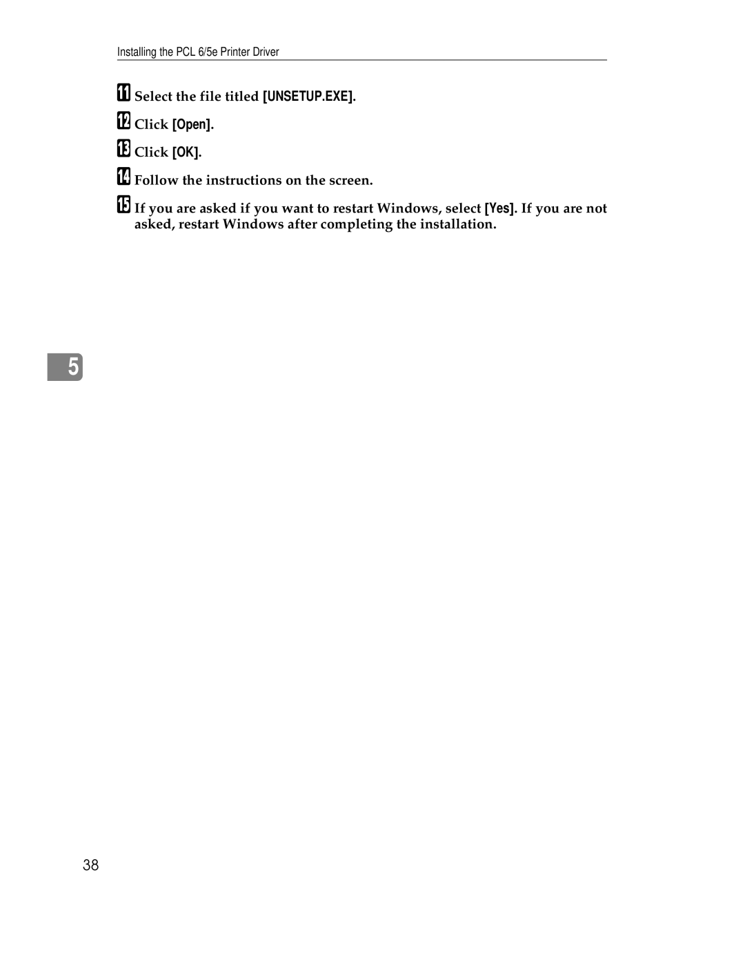 Ricoh AP1400/AP2000 manual Installing the PCL 6/5e Printer Driver 