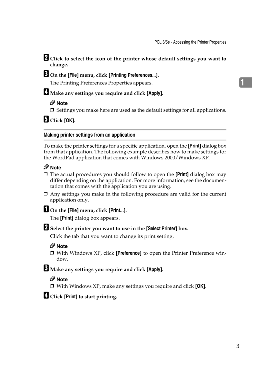 Ricoh AP2610N setup guide Select the printer you want to use in the Select Printer box, Click Print to start printing 