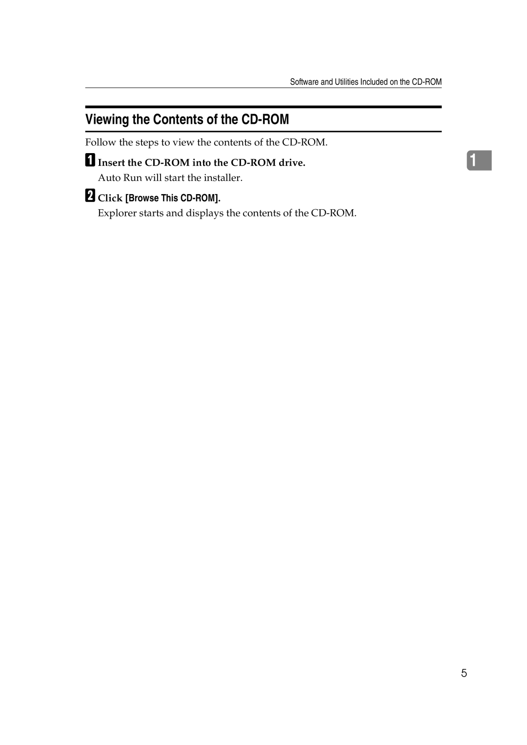 Ricoh AP2610N setup guide Viewing the Contents of the CD-ROM 