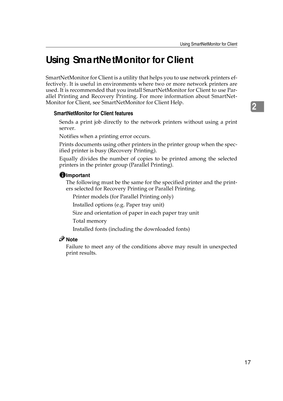 Ricoh AP2610N setup guide Using SmartNetMonitor for Client 