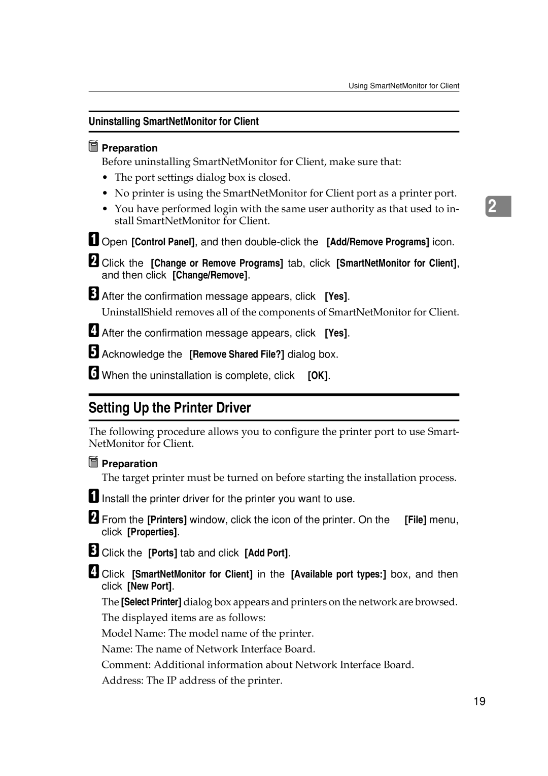 Ricoh AP2610N setup guide Setting Up the Printer Driver 