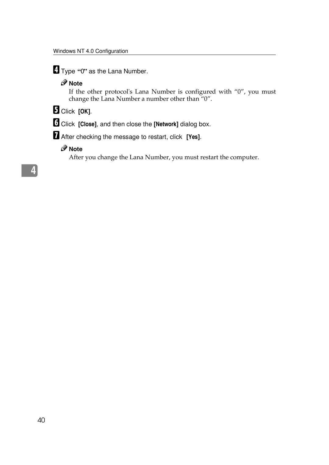 Ricoh AP2610N setup guide Type 0 as the Lana Number 