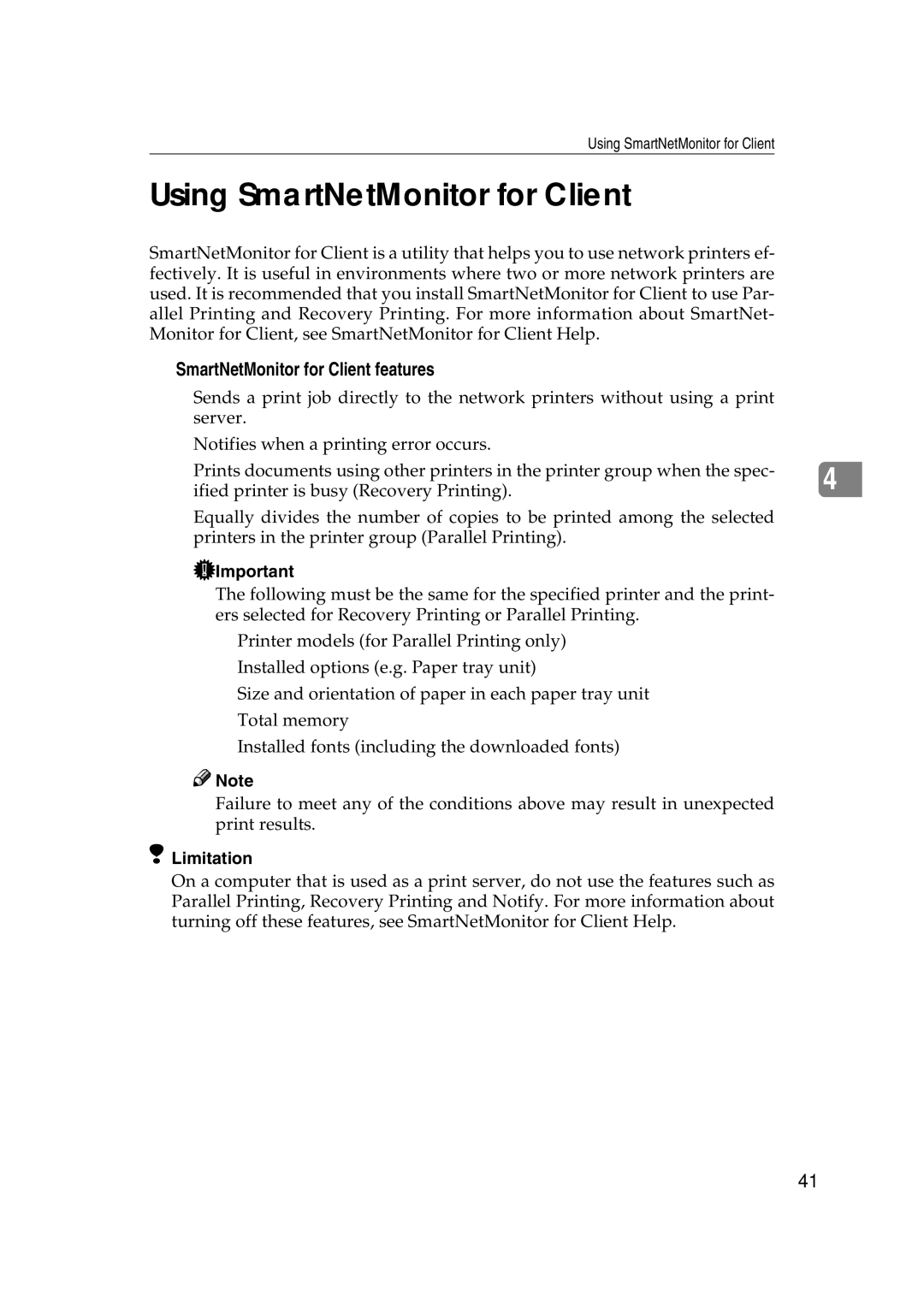 Ricoh AP2610N setup guide Using SmartNetMonitor for Client 