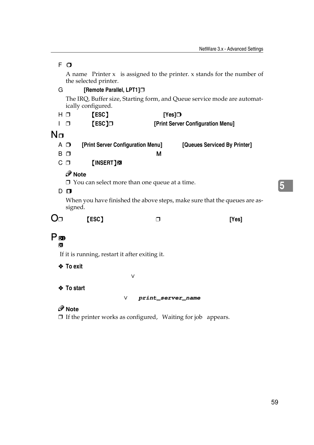 Ricoh AP2610N setup guide To exit, To start, Type a new name, if you change the name of the printer 