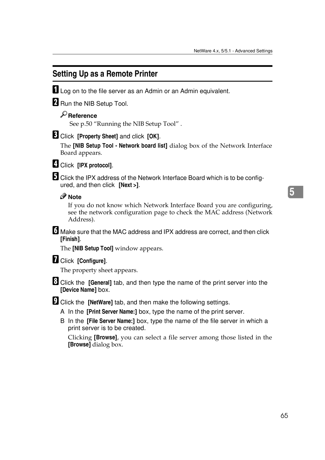 Ricoh AP2610N setup guide Setting Up as a Remote Printer 