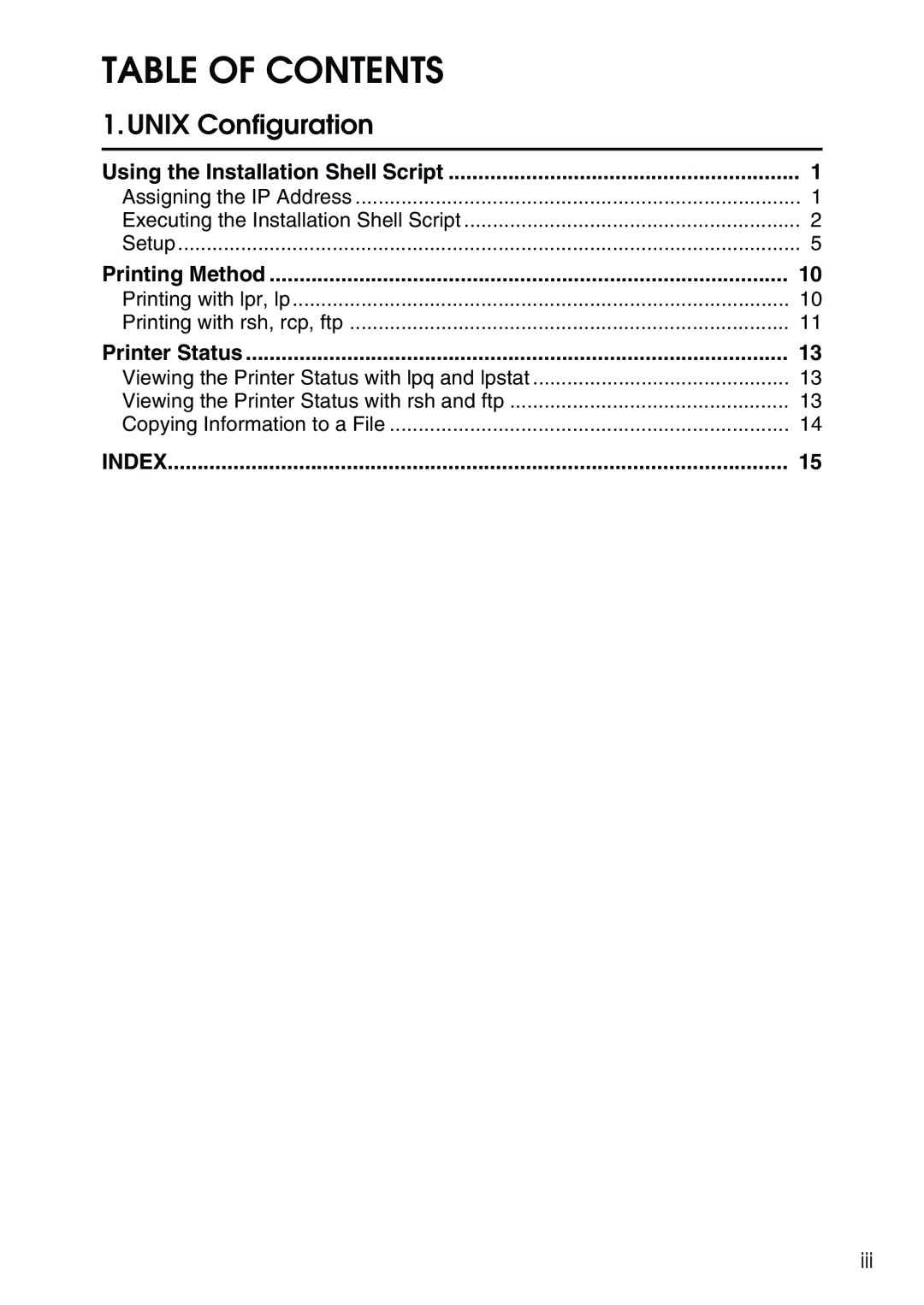 Ricoh AP2610N setup guide Using the Installation Shell Script, Printing Method 