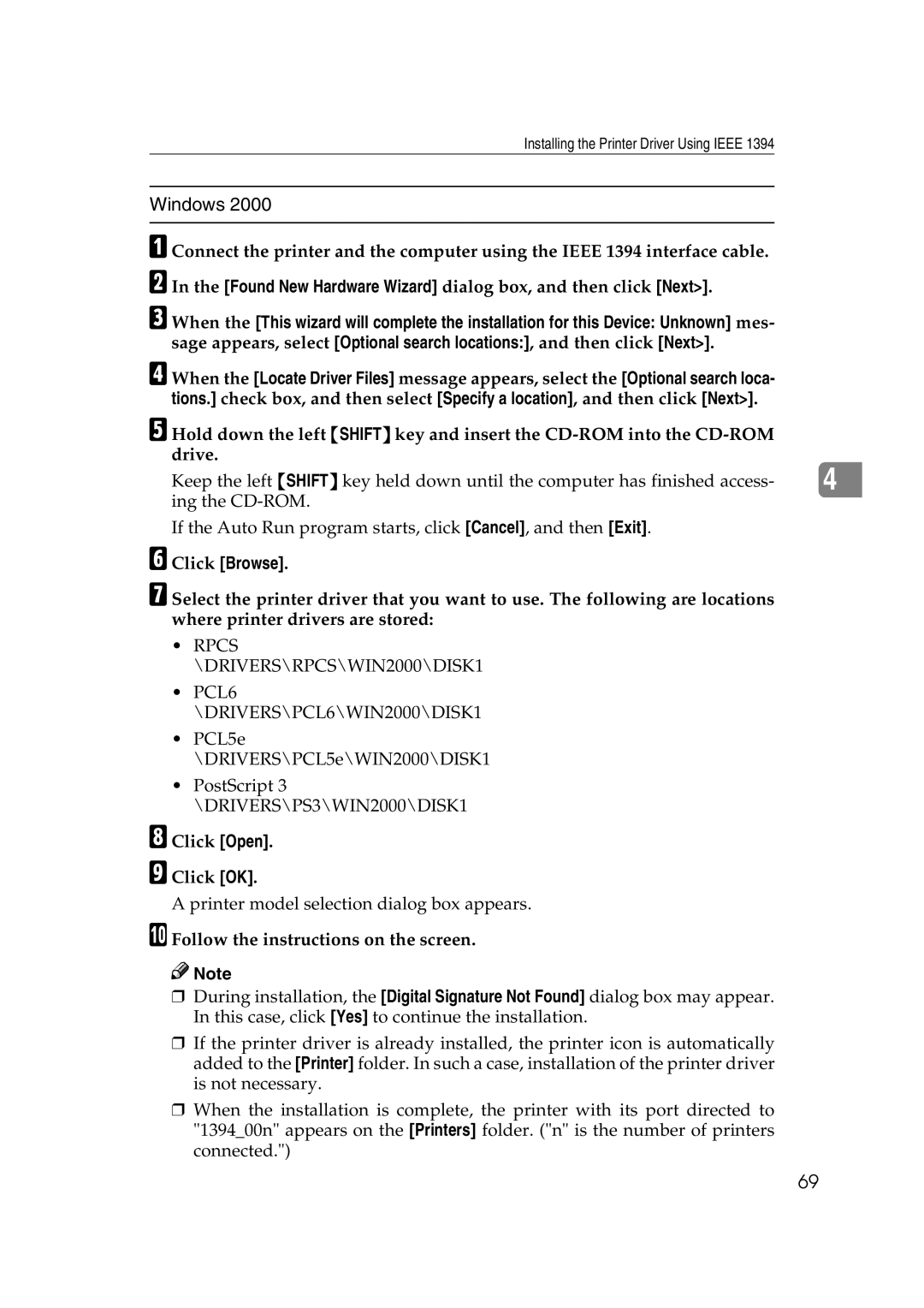 Ricoh AP2610N setup guide Click Browse, Click Open Click OK 