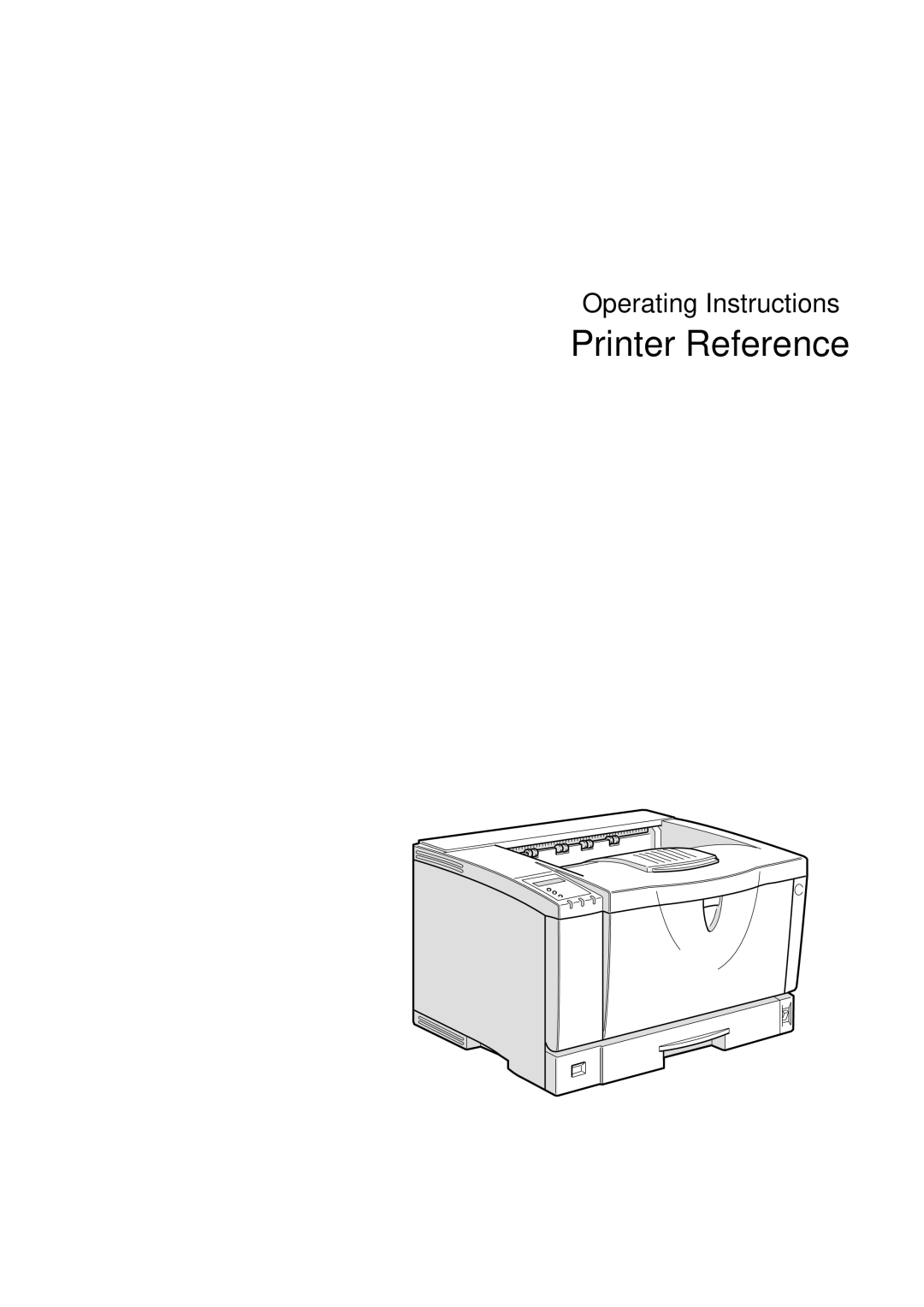 Ricoh AP2610N setup guide Printer Reference 