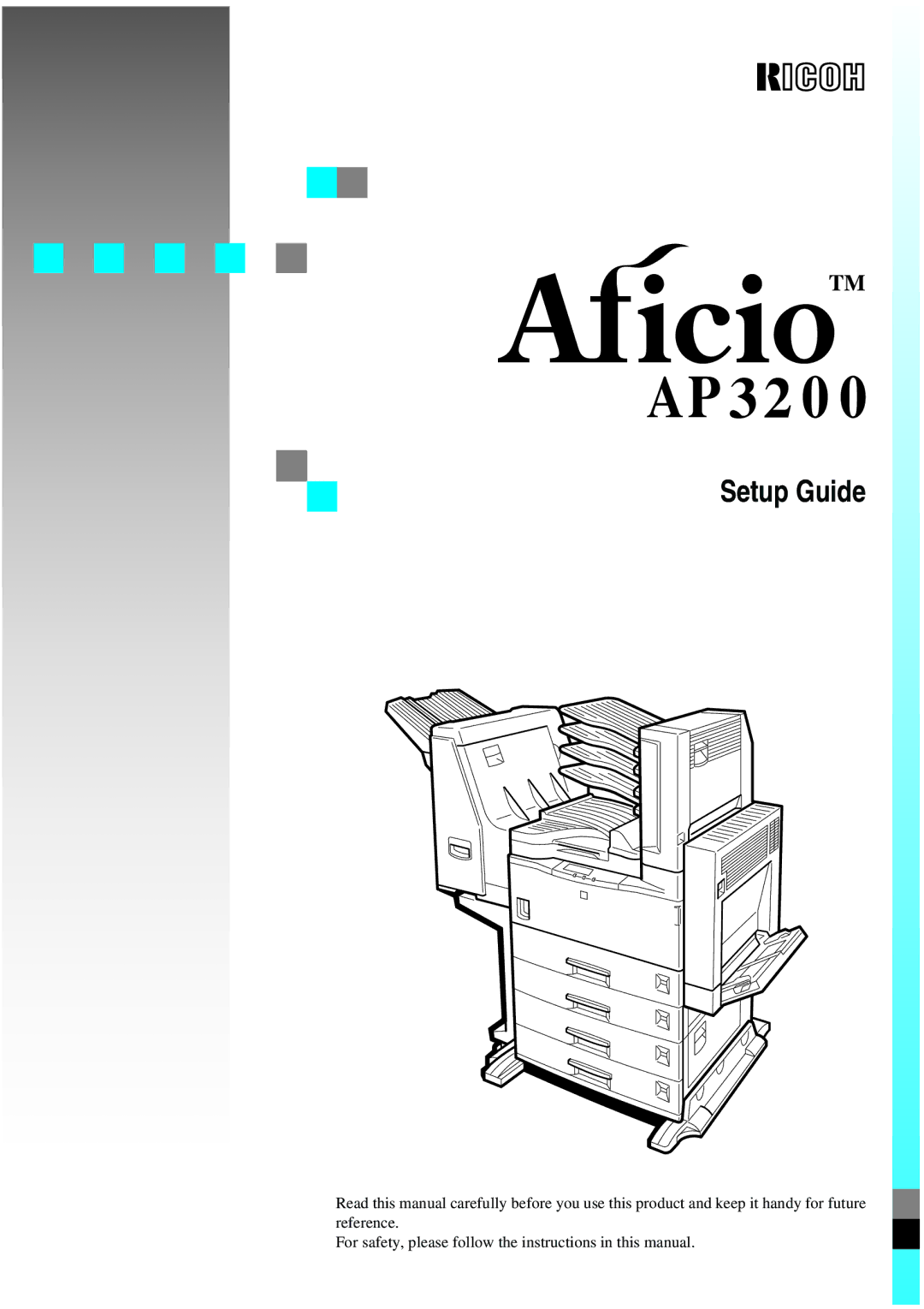 Ricoh AP3200 setup guide Setup Guide 