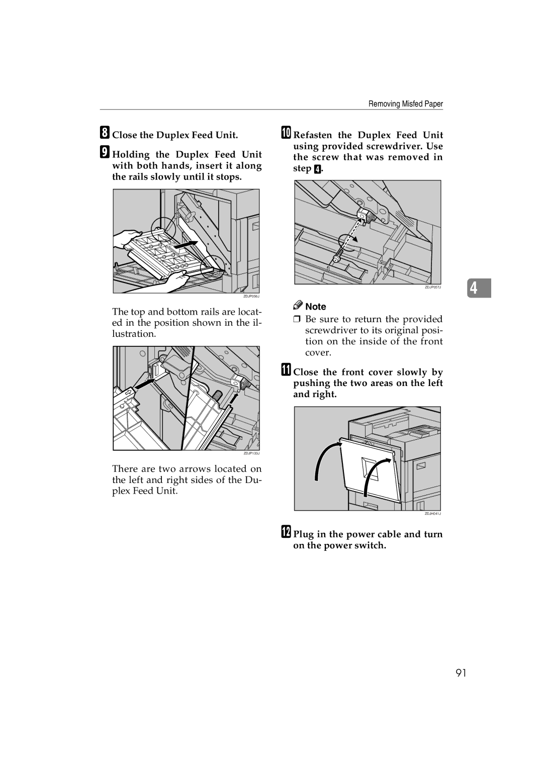 Ricoh AP3800C operating instructions ZDJP056J 