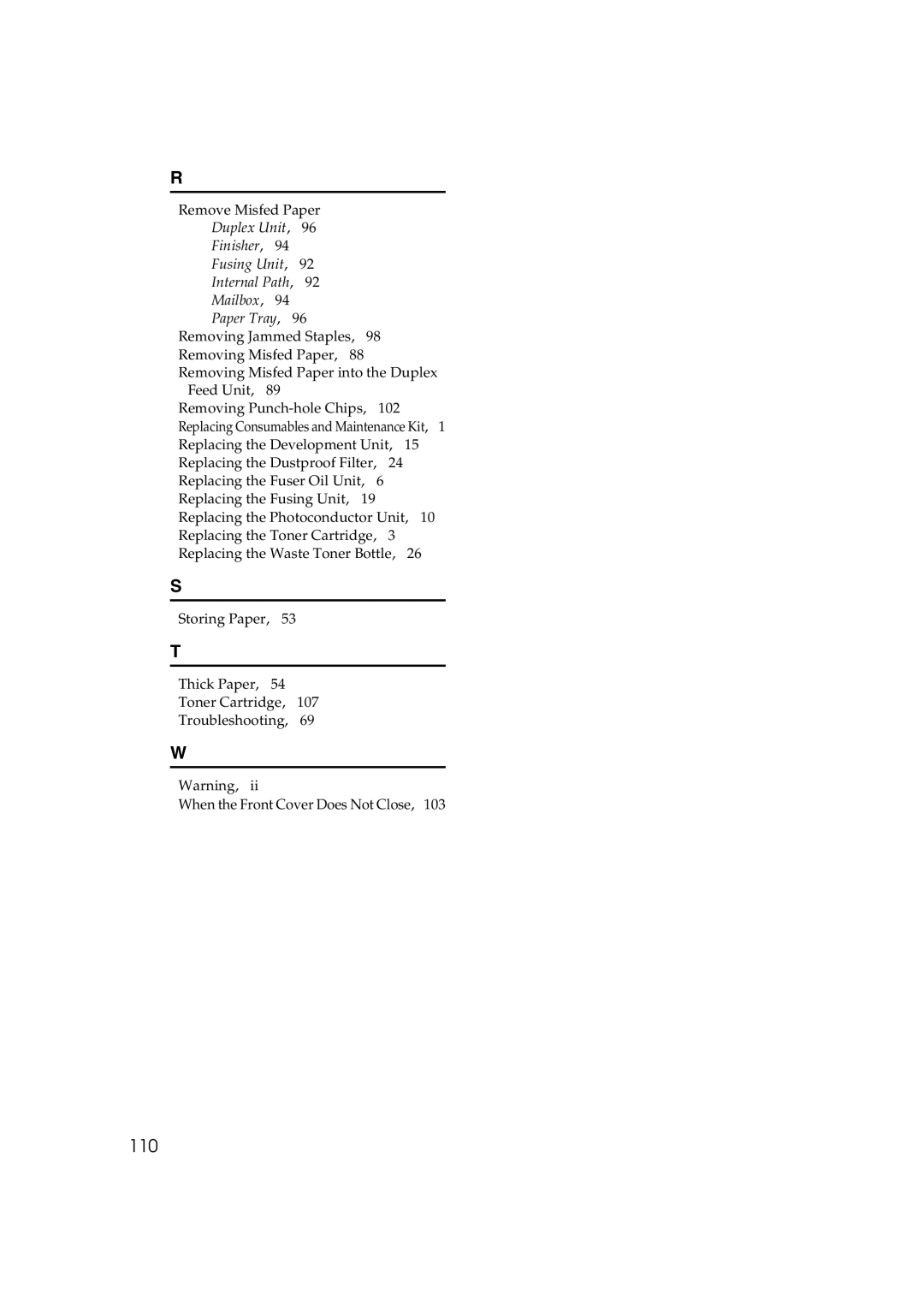 Ricoh AP3800C operating instructions 110 