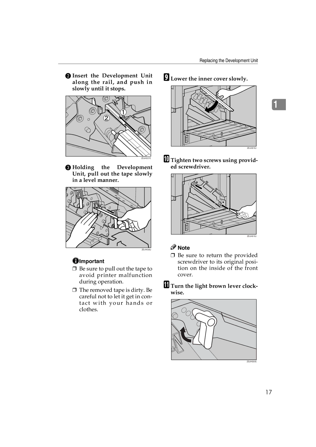 Ricoh AP3800C operating instructions ZDJH227E 