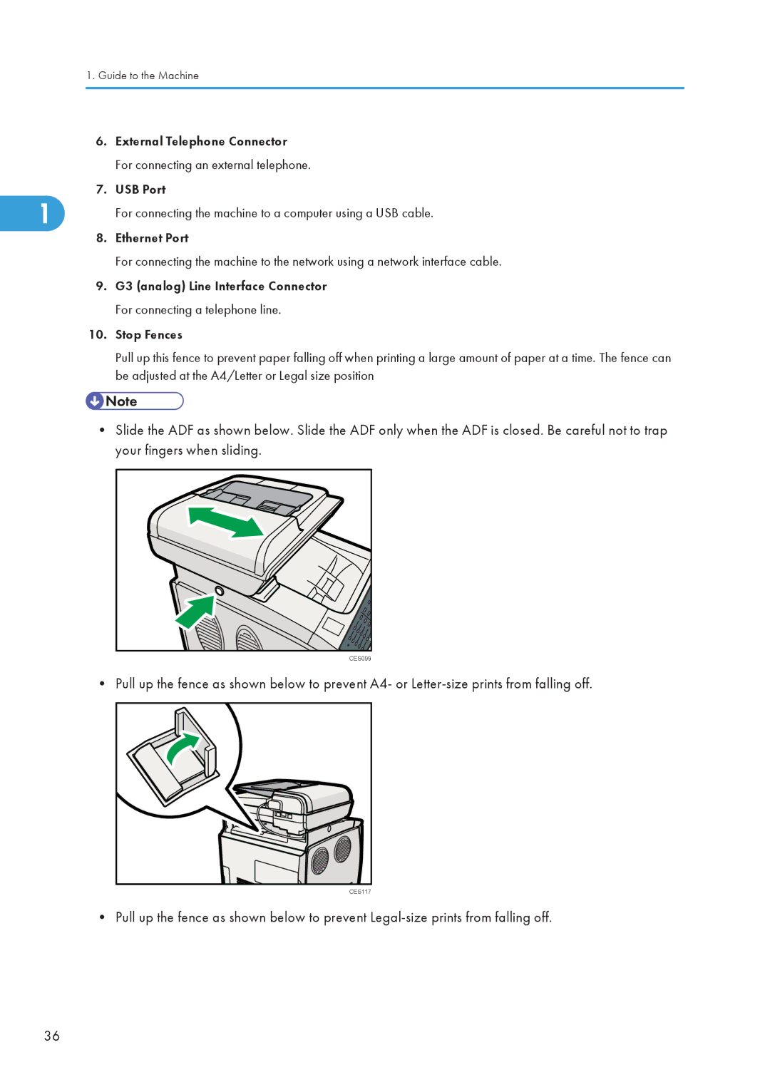 Ricoh C242SF, SP C240SF operating instructions CES099 