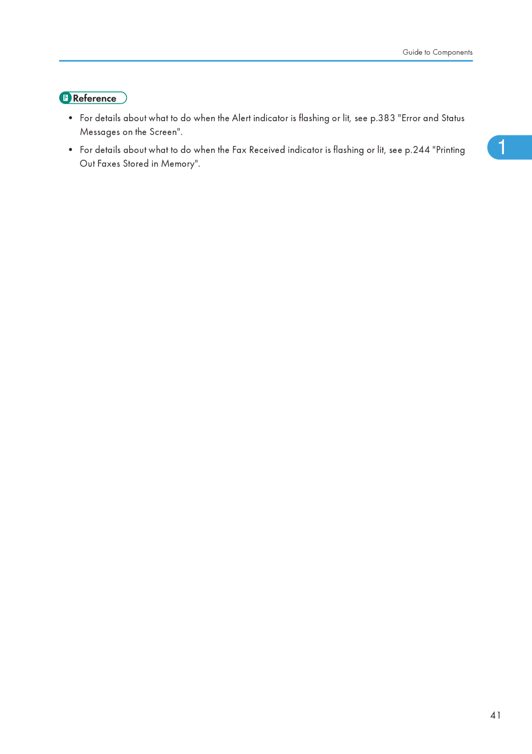 Ricoh SP C240SF, C242SF operating instructions Out Faxes Stored in Memory 