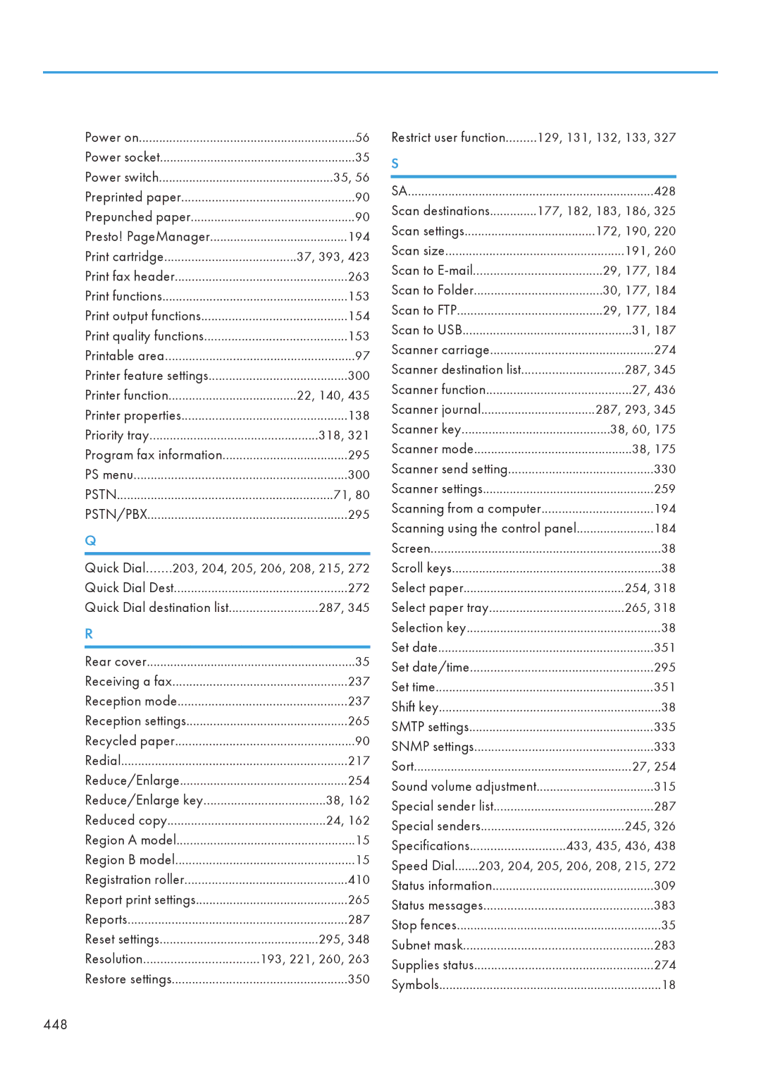 Ricoh C242SF, SP C240SF operating instructions 448 