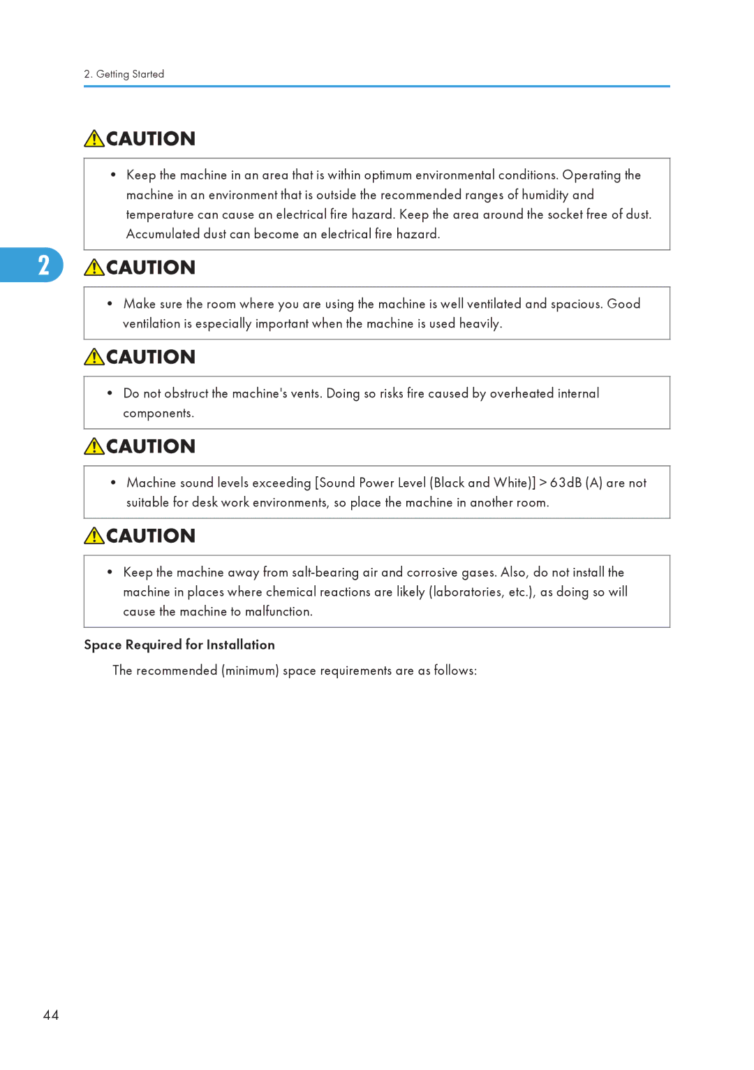 Ricoh C242SF, SP C240SF operating instructions Getting Started 