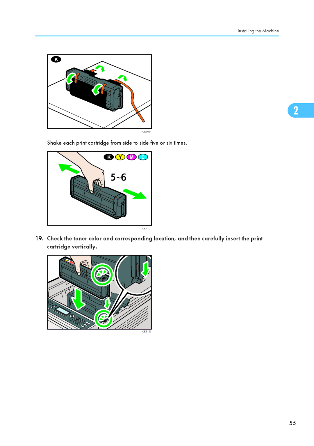 Ricoh SP C240SF, C242SF operating instructions CES031 