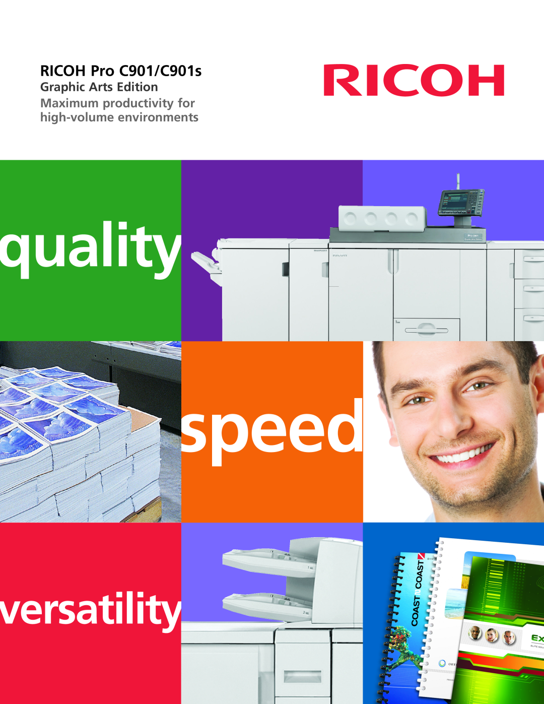 Ricoh C901S manual speed, quality, versatility, Ricoh Pro C901/C901s, Graphic Arts Edition 