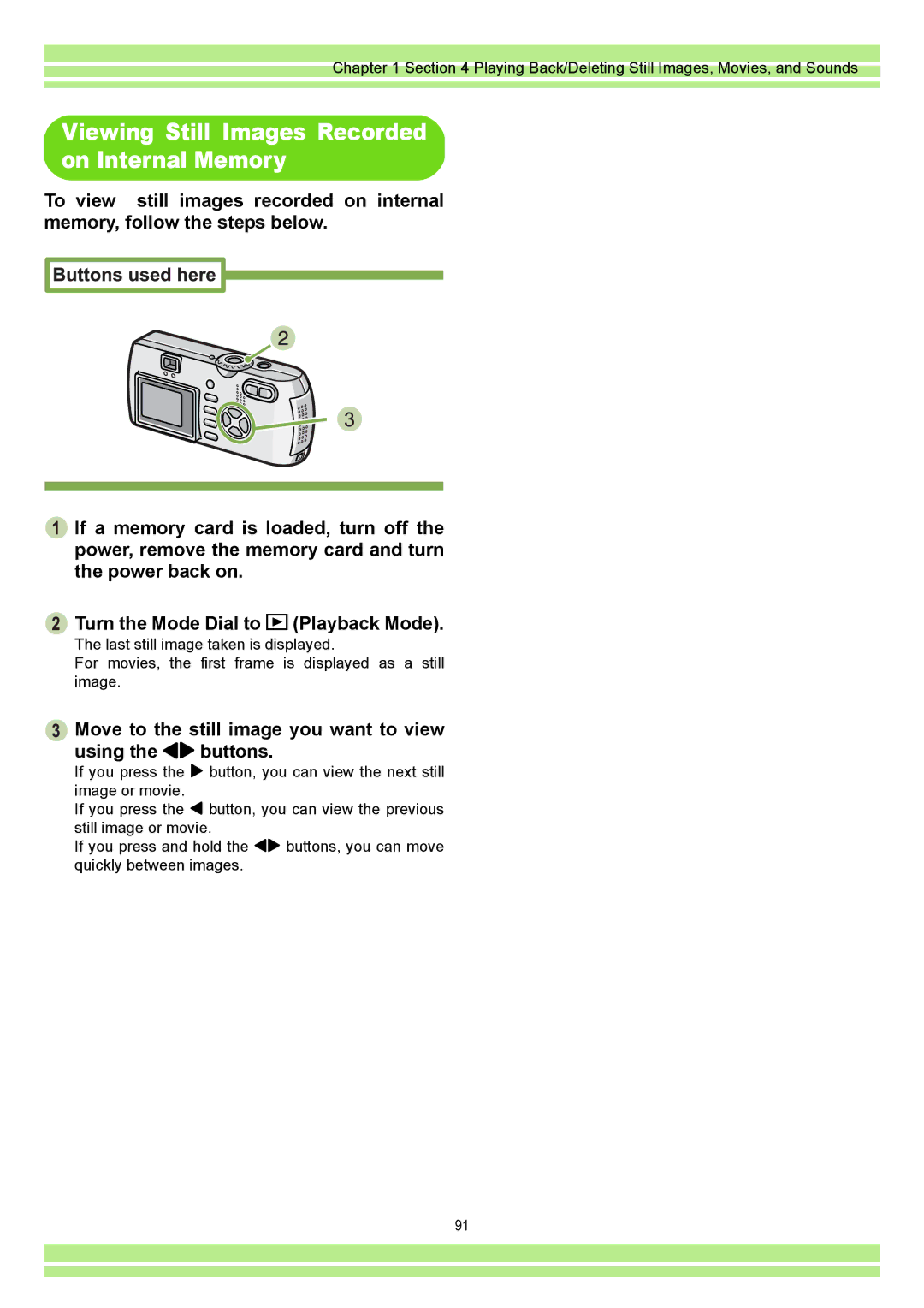 Ricoh CAPLIOG4, CAPLIO G4 WIDE operation manual Viewing Still Images Recorded on Internal Memory 