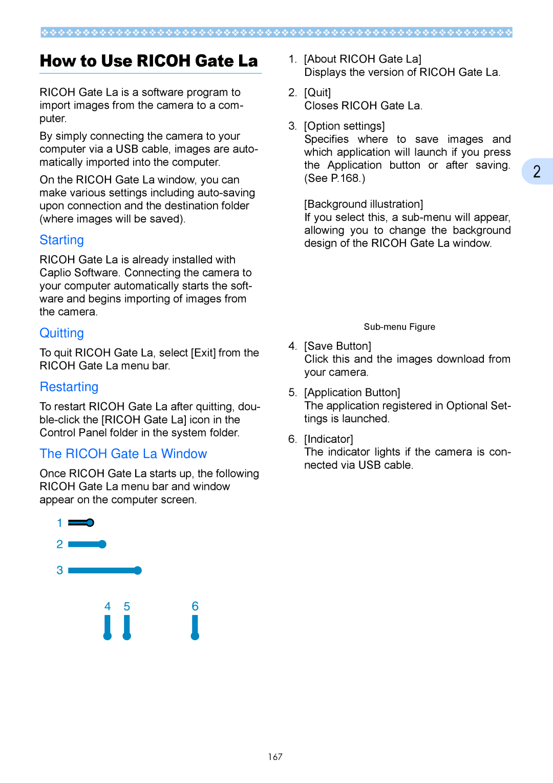 Ricoh Caplio GX operation manual 167 