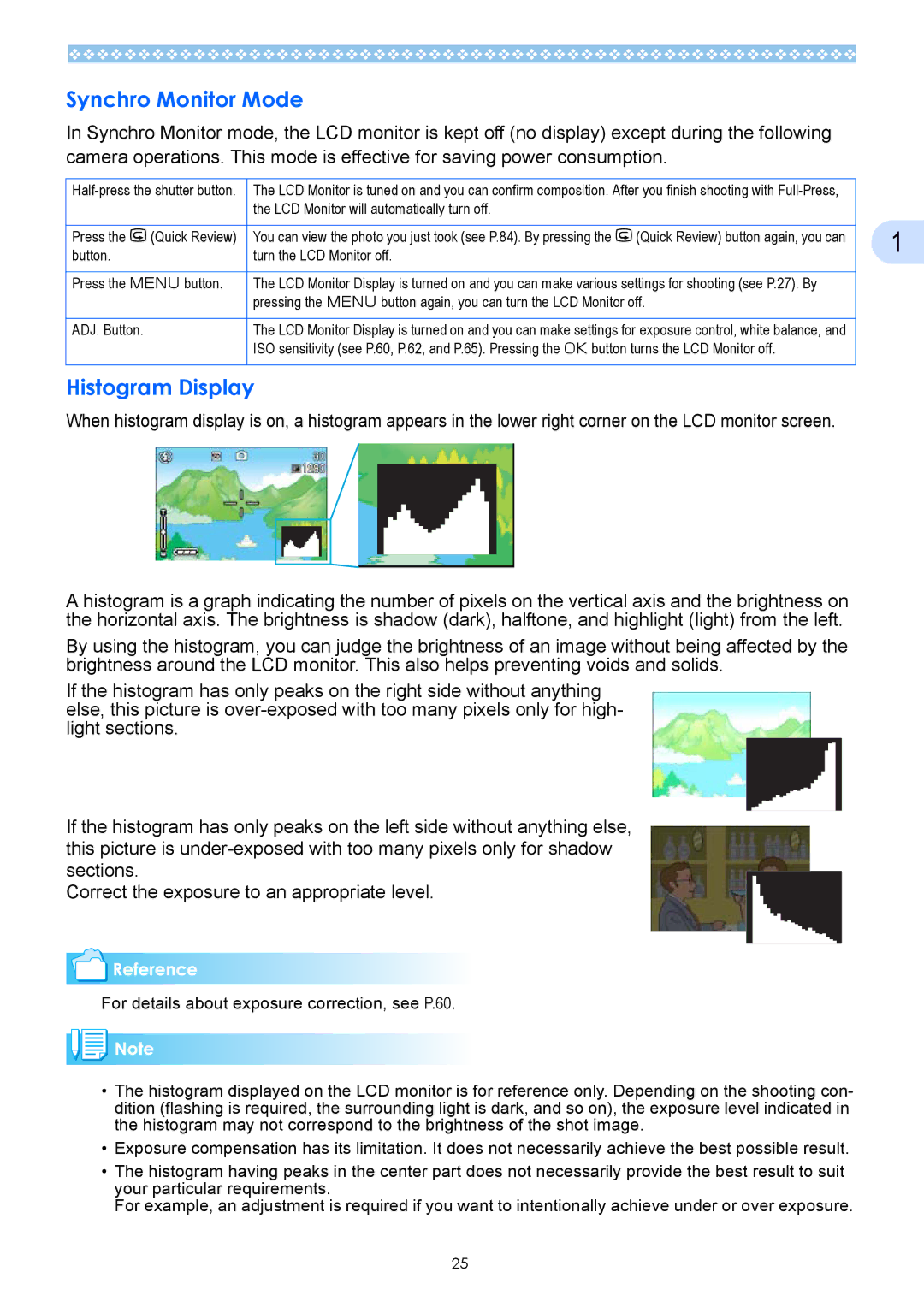 Ricoh Caplio GX operation manual Synchro Monitor Mode, Histogram Display 