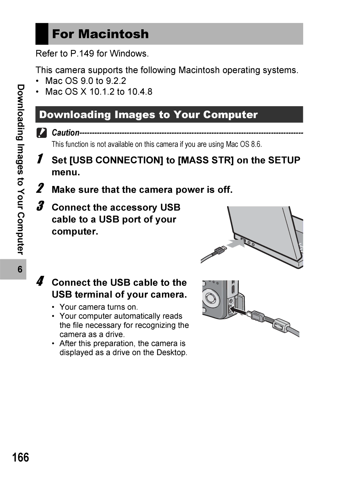 Ricoh Caplio R6 manual For Macintosh, 166 