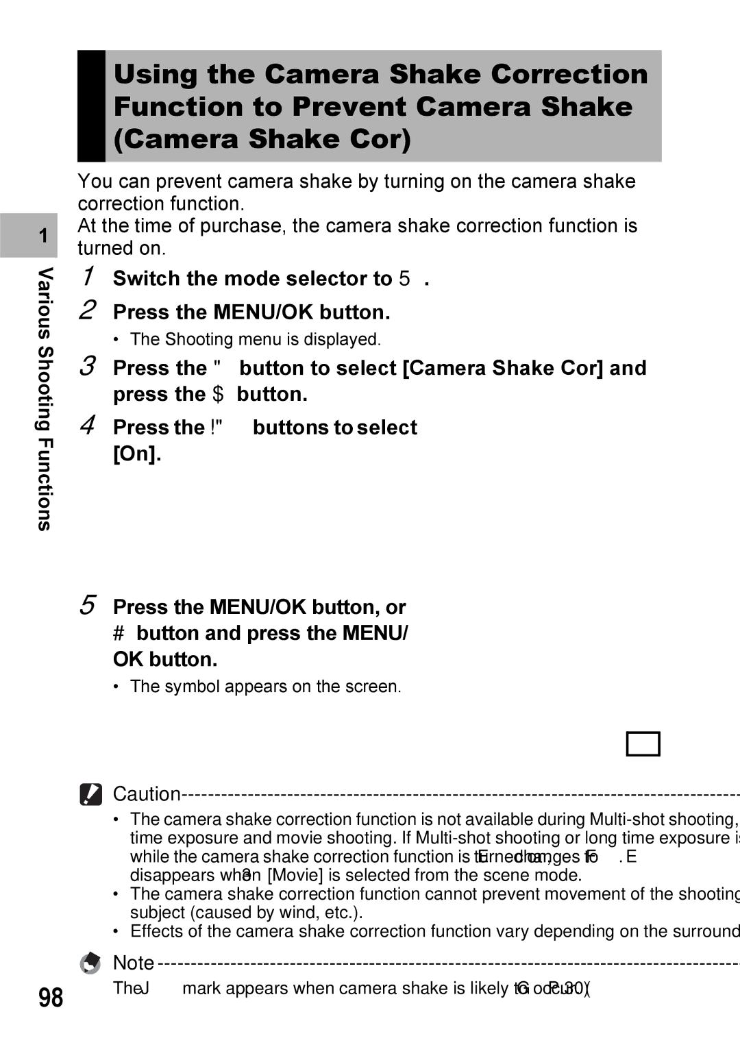 Ricoh Caplio R7 manual Switch the mode selector to Press the MENU/OK button 