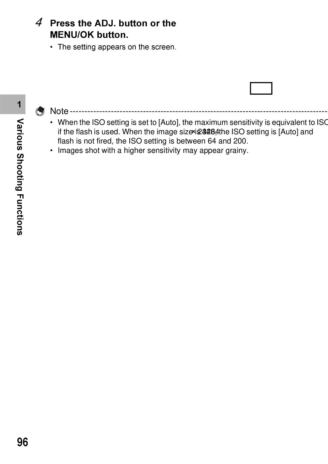 Ricoh Caplio R7 manual Setting appears on the screen 