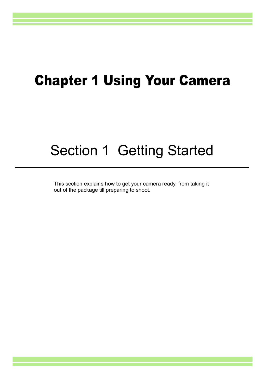 Ricoh Caplio RR30 operation manual Getting Started 