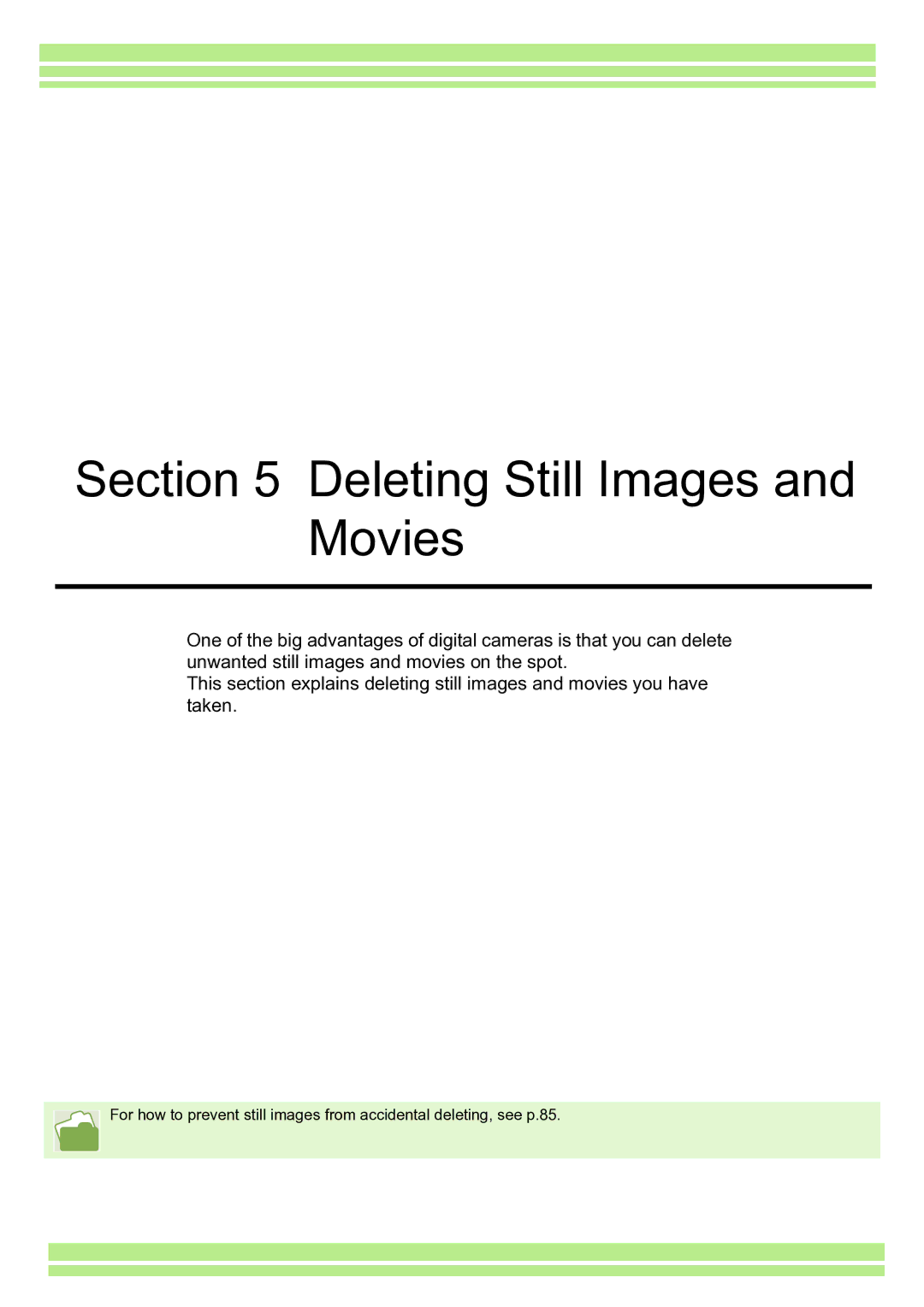 Ricoh Caplio RR30 operation manual Deleting Still Images and Movies 