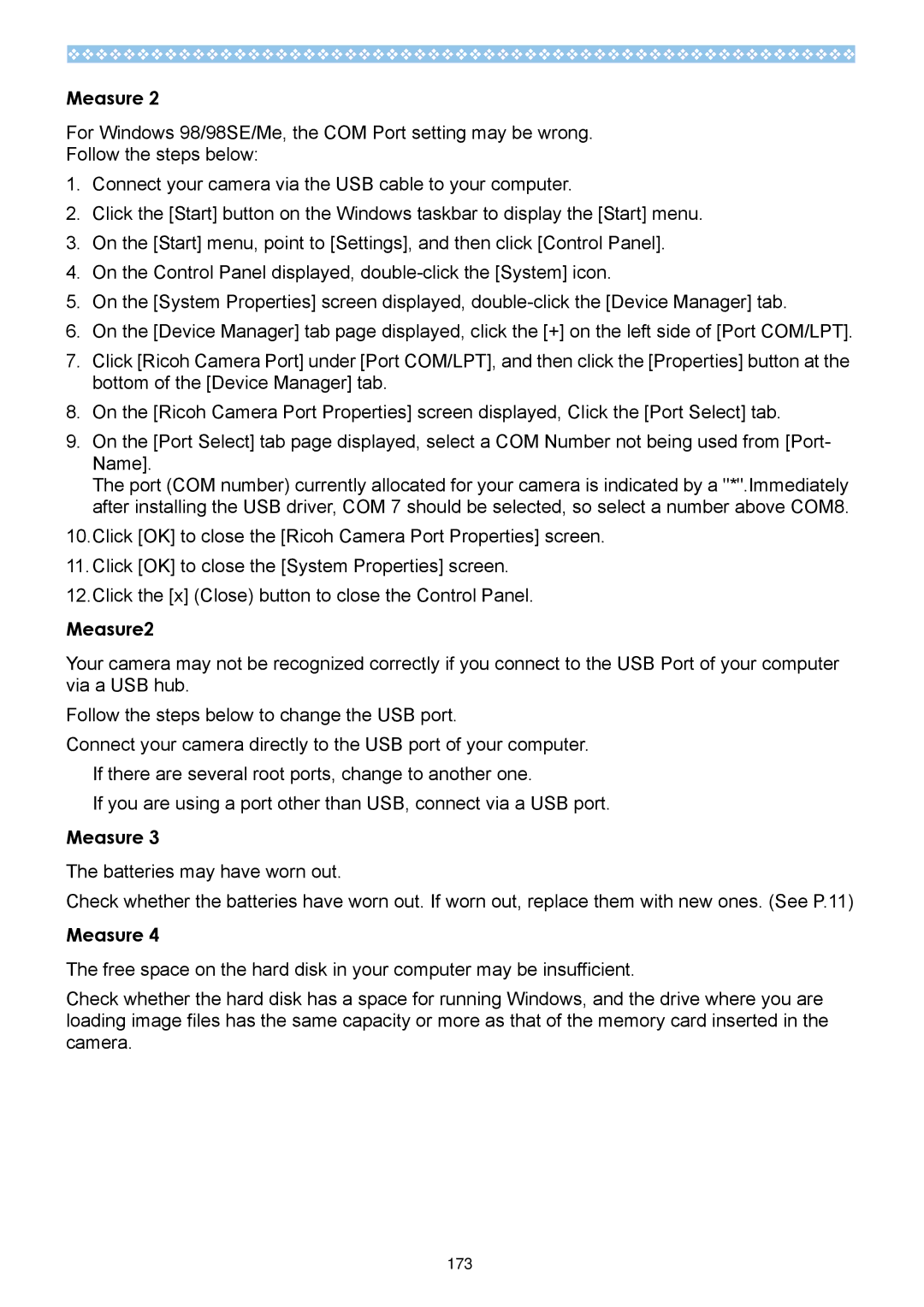 Ricoh Caplio RX operation manual Measure2 