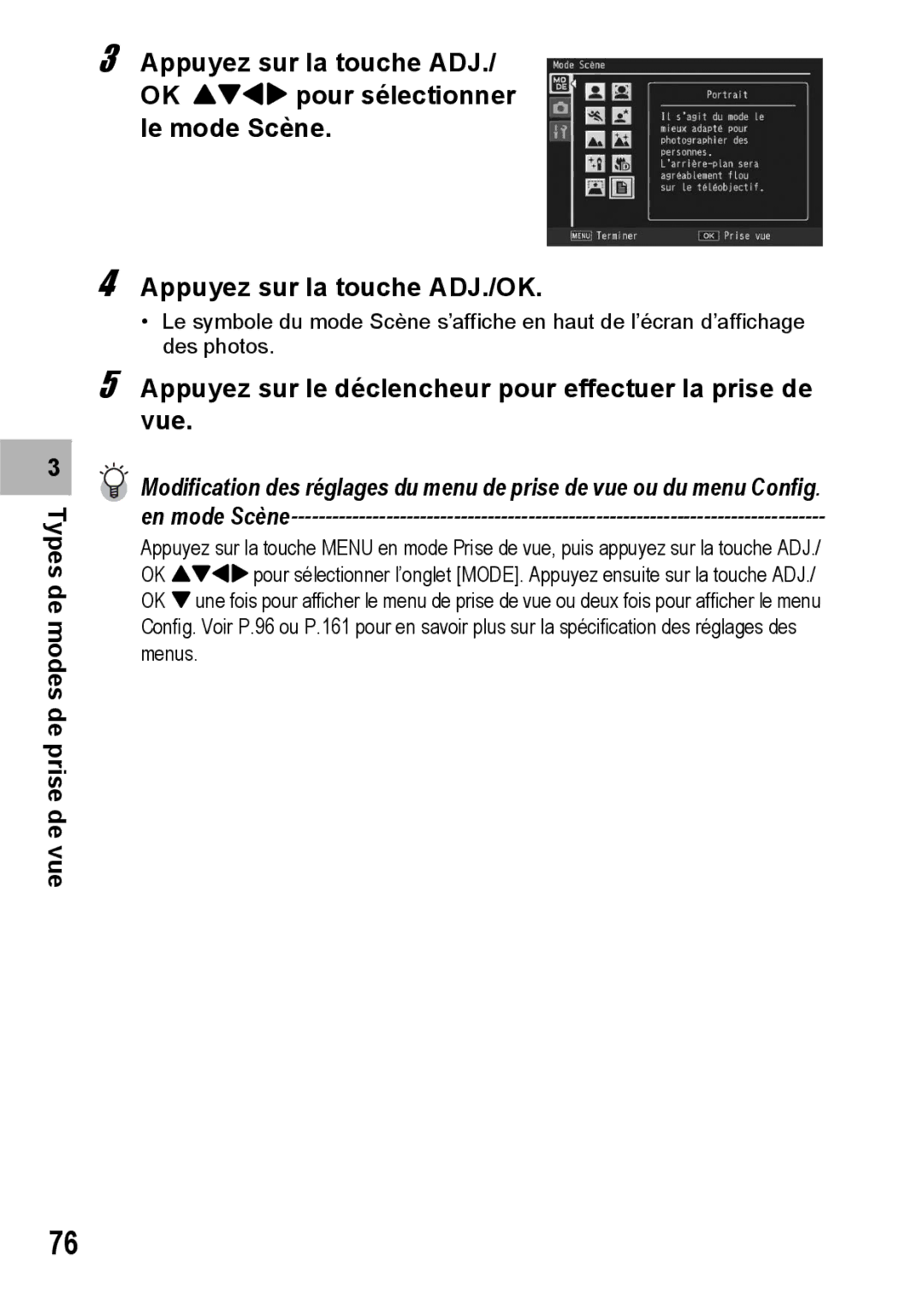 Ricoh CX1 manual Appuyez sur le déclencheur pour effectuer la prise de vue 