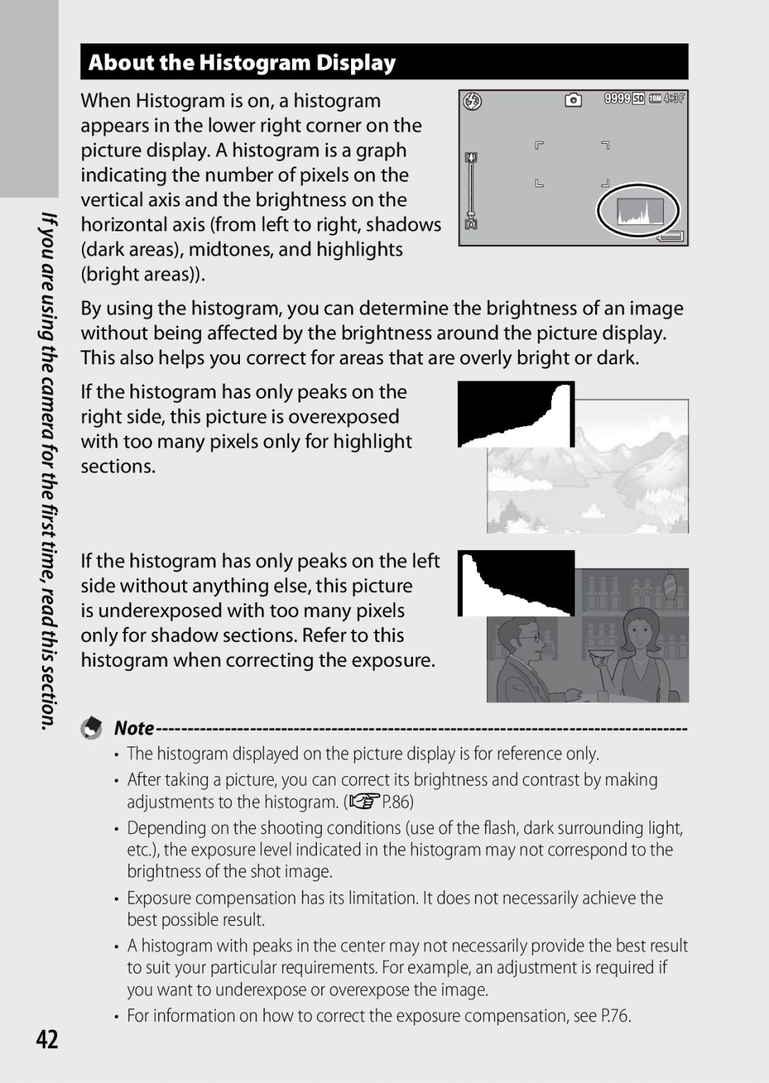 Ricoh CX3 manual About the Histogram Display 