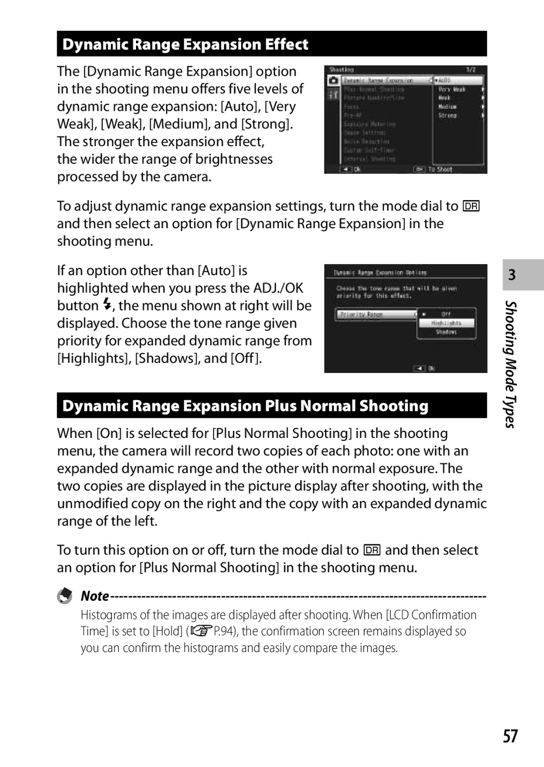 Ricoh CX3 manual Dynamic Range Expansion Effect, Dynamic Range Expansion Plus Normal Shooting 