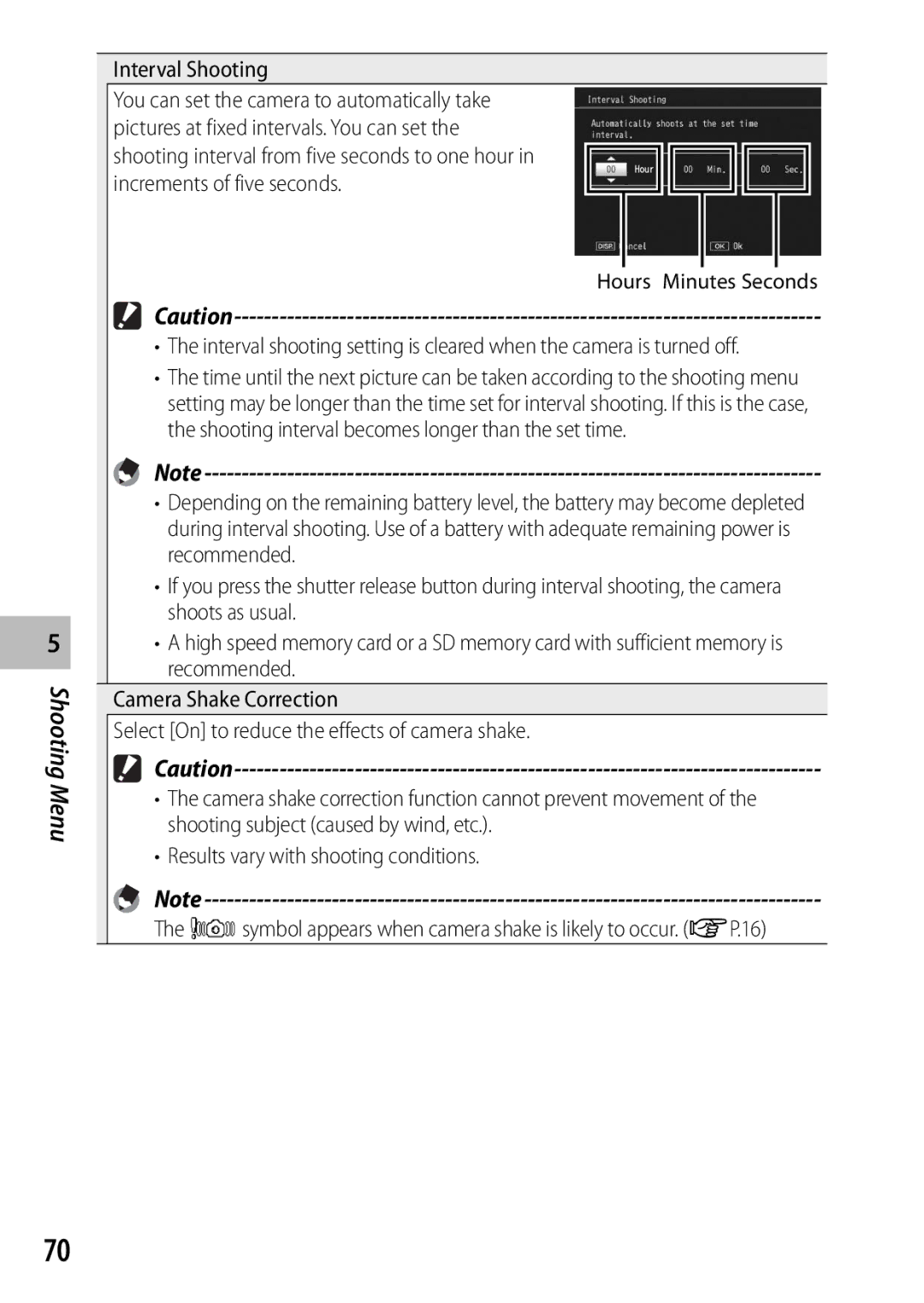 Ricoh CX3 manual Interval Shooting 