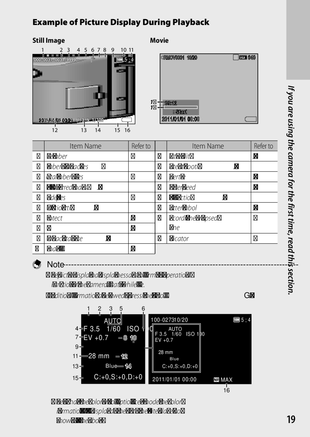 Ricoh CX6 manual Example of Picture Display During Playback, File Number Picture Quality, Shown as 9 on the above 