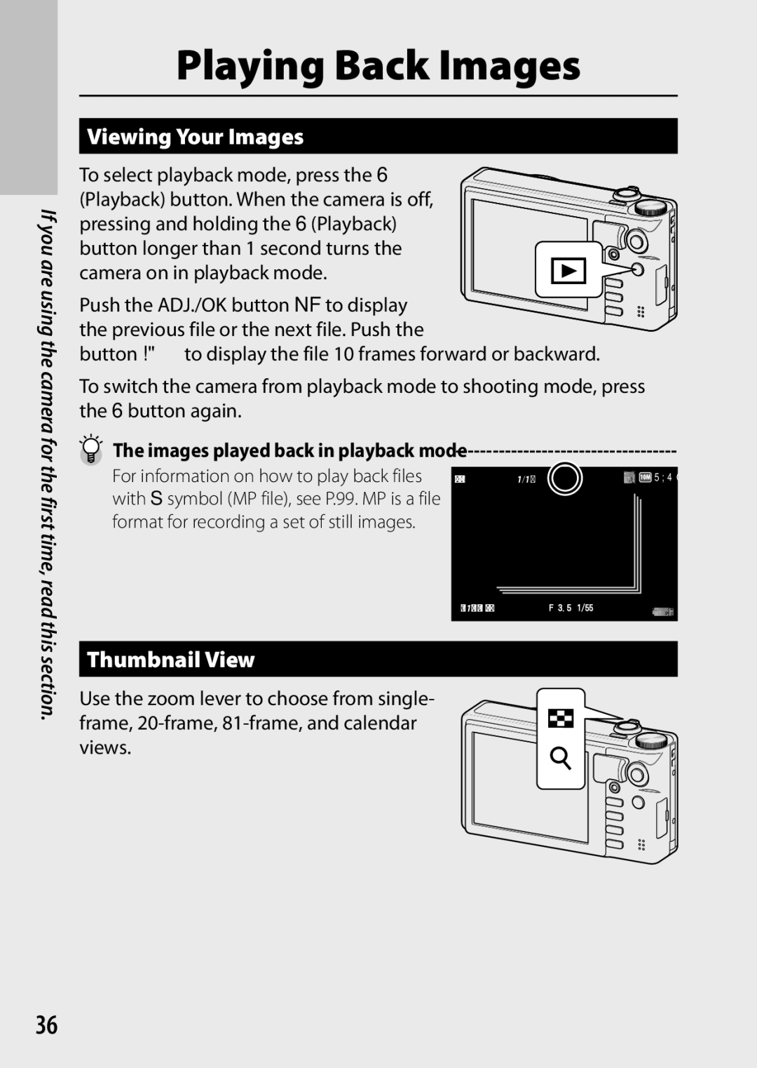 Ricoh CX6 manual Viewing Your Images, Thumbnail View, Images played back in playback mode 